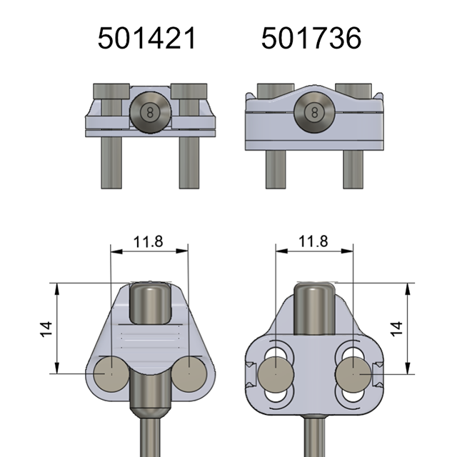 FIT supporto triangolare per Speed Sensor per magnete disco freno