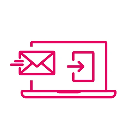 FIT Icons Willkommensemail Magenta