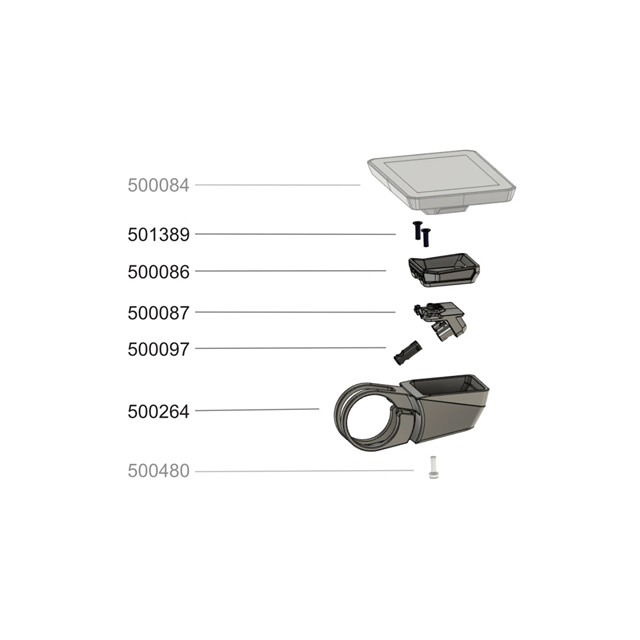 FIT holder set 31.8 mm for center display