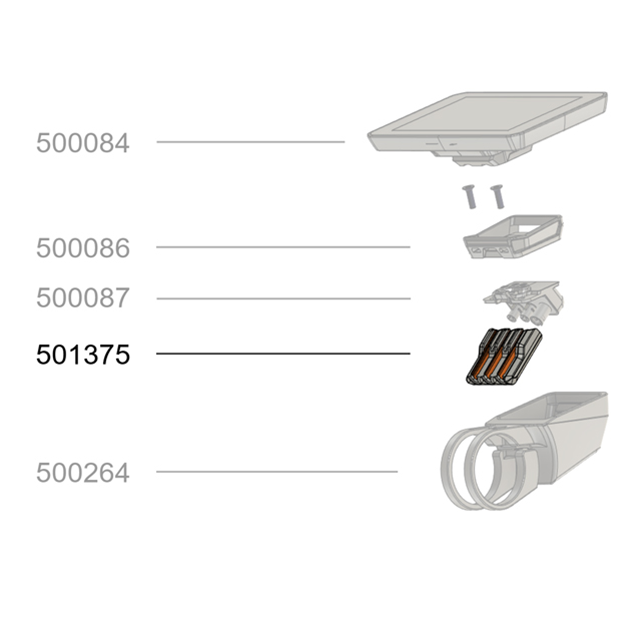 FIT strain relief plug-in adapter for display